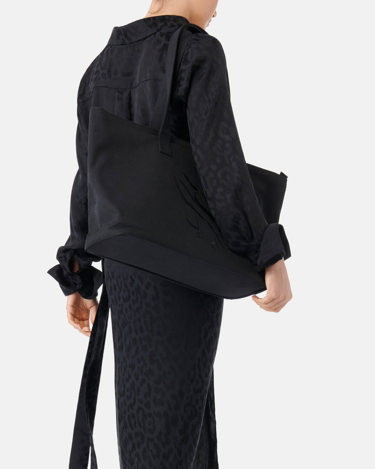 Large Cotton Canvas Zip Tote Bag - Black - The Tough Tote