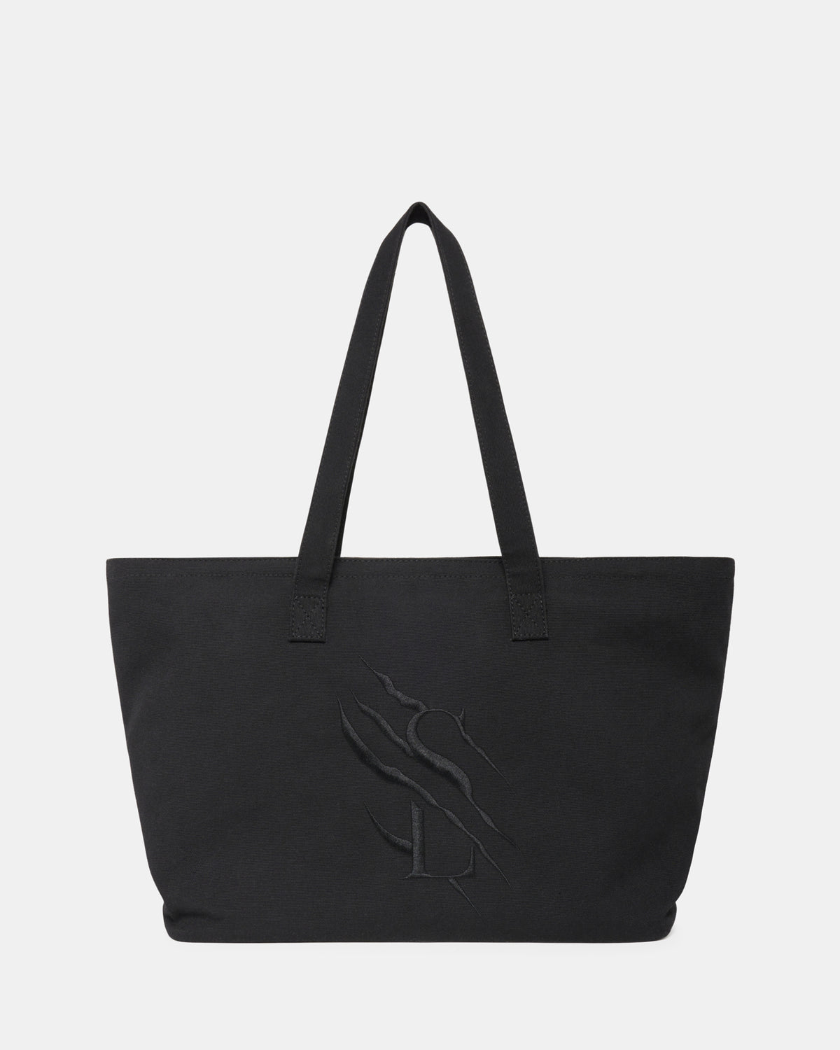 Large Cotton Canvas Zip Tote Bag - Black - The Tough Tote