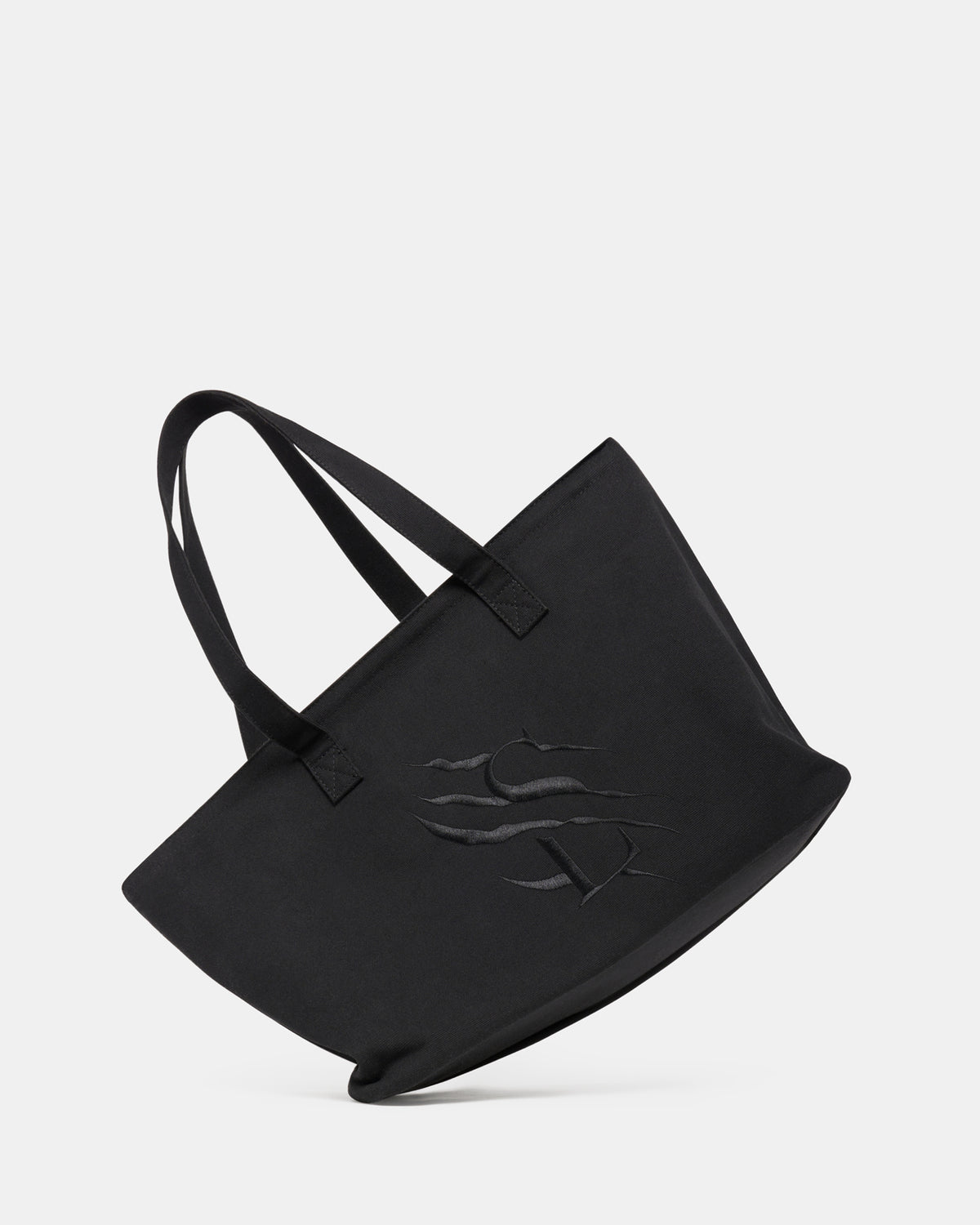 Large Cotton Canvas Zip Tote Bag - Black - The Tough Tote