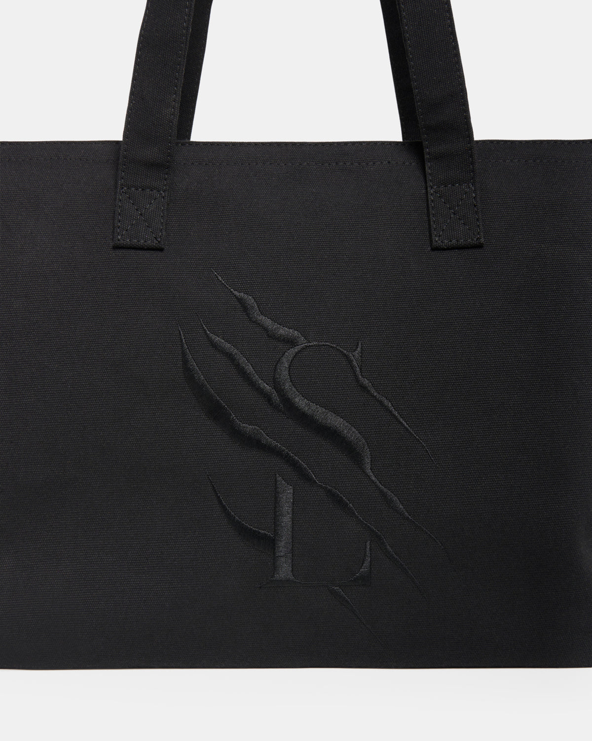 Large Cotton Canvas Zip Tote Bag - Black - The Tough Tote
